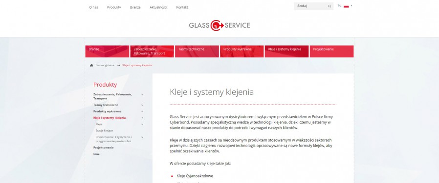 Glass - Service - katalog