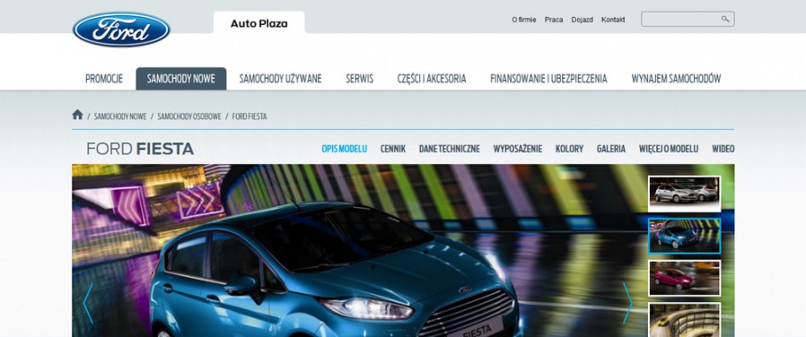 Auto Plaza Ford - widok modelu