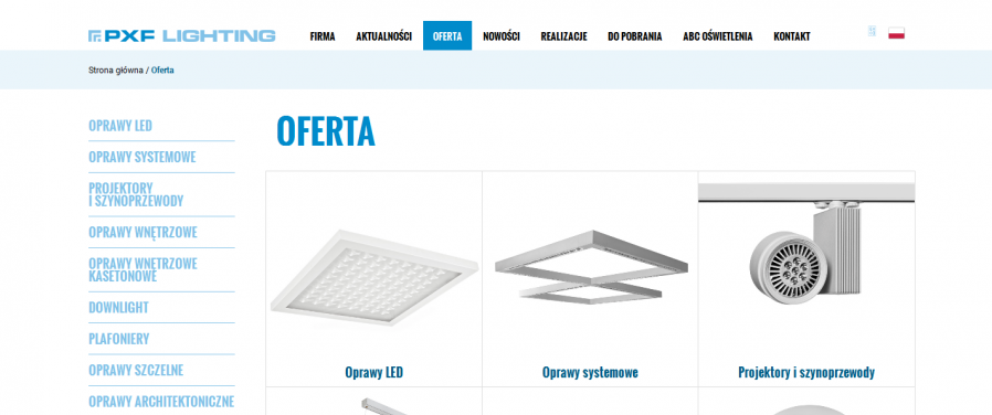 PXF Lighting - Oferta