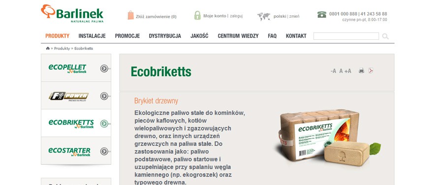 Barlinek SA - widok produktu