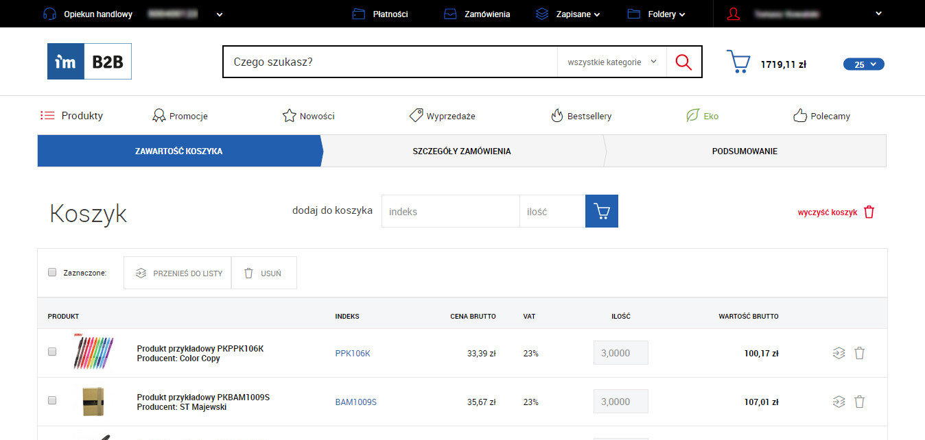 System B2B dla Navireo ERP