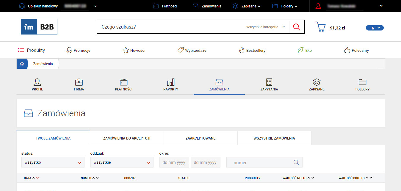 System B2B dla Impuls EVO