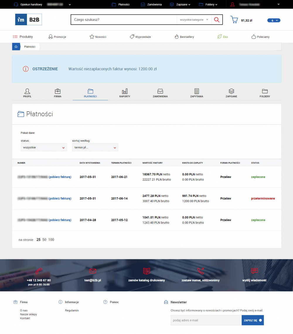 System B2B dla Navireo ERP
